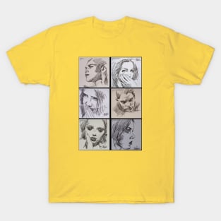 6 x studies of emotion T-Shirt